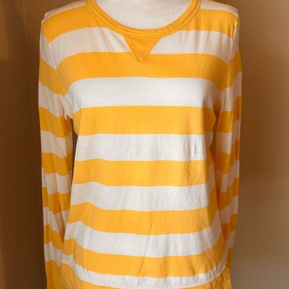 GAP Yellow and White Striped Tee - Picture 3 of 5